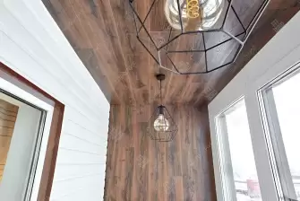 Дизайнерская отделка ламинатом с вагонкой под покраску