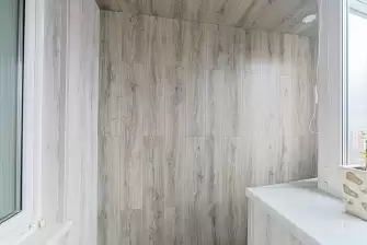 Отделка ламинатом лоджии Сапожок с утеплением