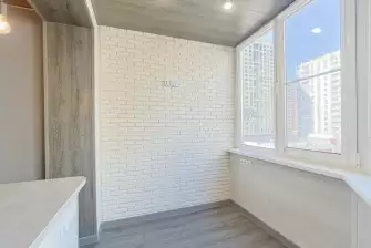 Отделка ламинатом лоджии Утюжок с объединением