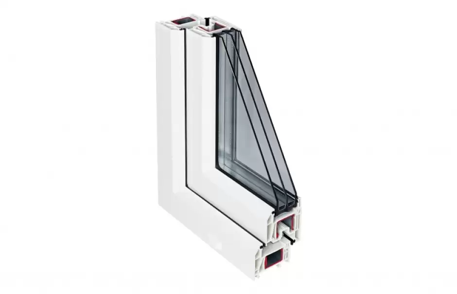 Остекление балкона под ключ окнами Рехау