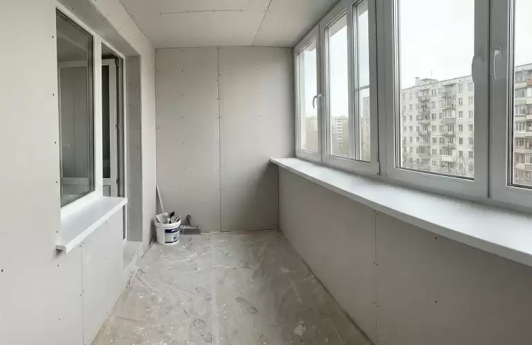 Тёплая лоджия под кабинет